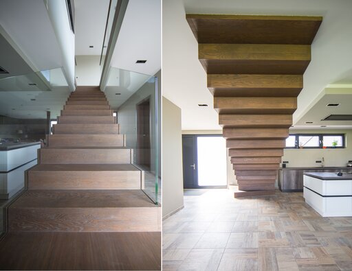 Faltwerk REACH - gerade Faltwerktreppe aus Holz freitragend Siller Treppen 10