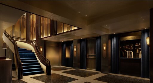 Elegance - Thomas Cook Treppe in New York von Siller Treppen classical Treppen Holz