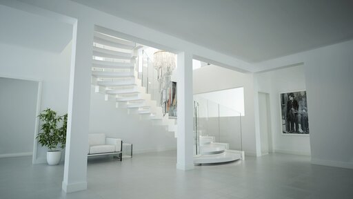 Bogentreppe aus Corian, Cobra Corian - Bogentreppen in corian